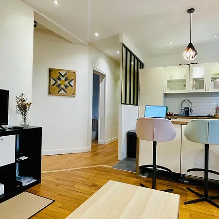 شقة Douce France - 300m To Train Station/6persons/2rooms/35mntodisney فيلومومبل